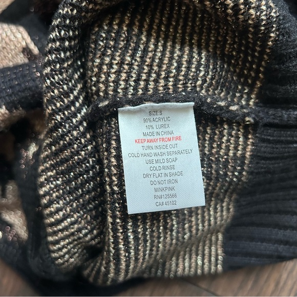 MINKPINK Leopard Print Long Sleeve Sweater Dress - Picture 6 of 6